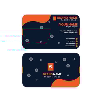 Clean professional business card template vector