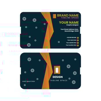 Clean professional business card template vector
