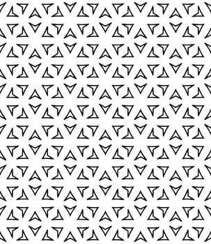 Black and white seamless abstract pattern. Background and backdrop. Grayscale ornamental design. vector