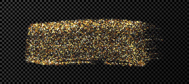 Gold grunge brush strokes vector