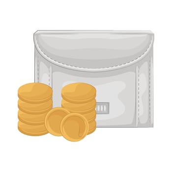 Illustration of women wallet vector