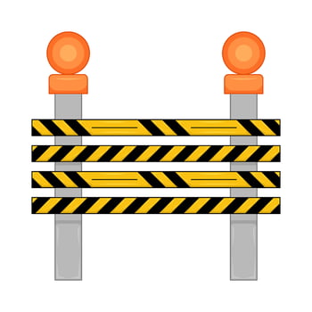 Illustration of danger line vector