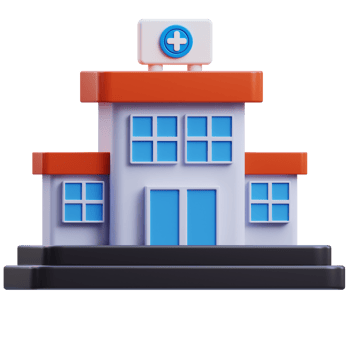 Hospital 3D Illustration png