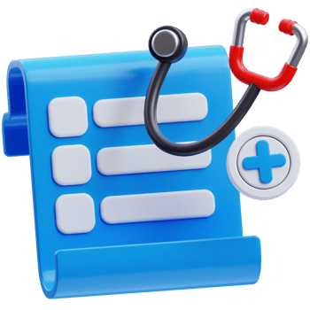 Medicine prescription 3D Illustration png
