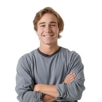 AI generated Portrait of handsome young man png