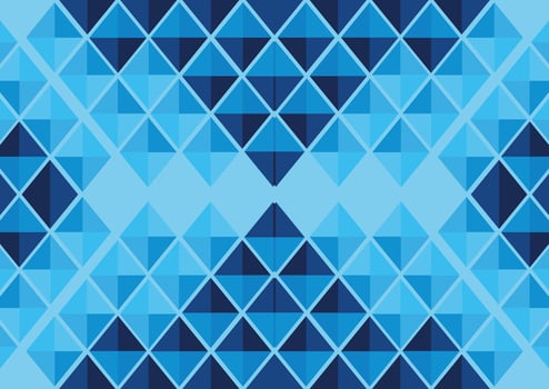 Abstract blue geometric polygonal background vector