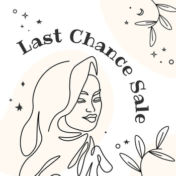 Last chance sale, discounts for women banners vector