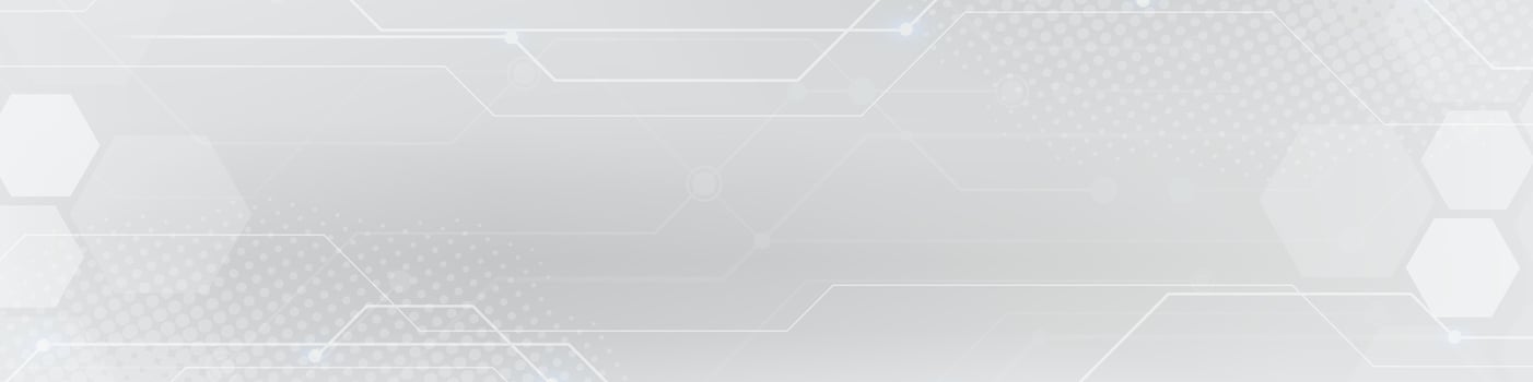 White Digital technology banner. Futuristic banner for various design projects such as websites, presentations, print materials, social media posts vector