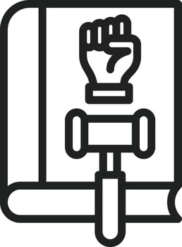 Law icon vector image. Suitable for mobile apps, web apps and print media.