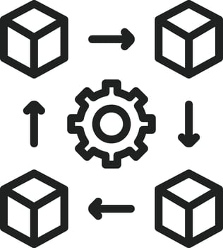 Management icon vector image. Suitable for mobile apps, web apps and print media.