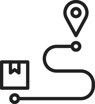 Package Tracking icon vector image. Suitable for mobile apps, web apps and print media.