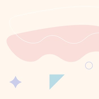 Flat geometric shape minimal cute vector background template