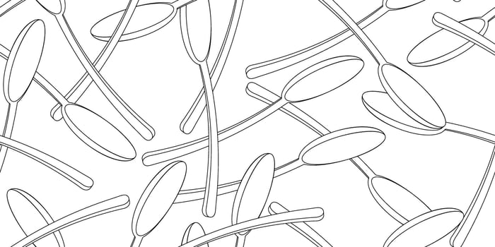 stack of spoons seamless pattern vector