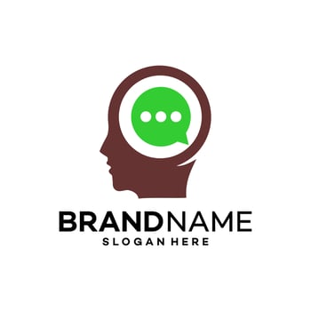 consult mind logo design template illustration vector