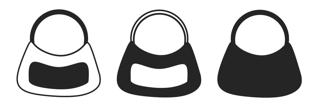 Bag icon on white background. logo bag illustration. vector