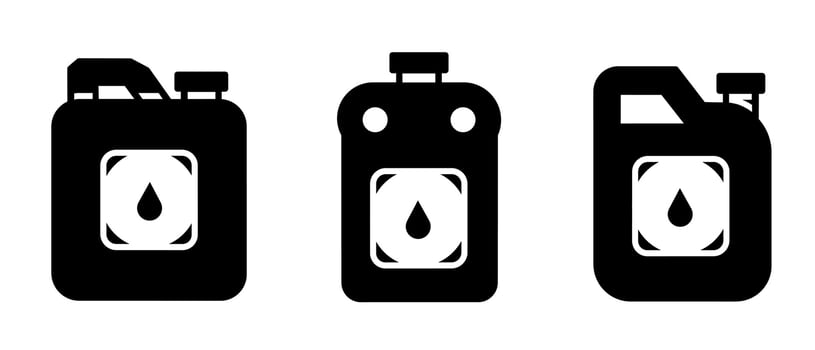 Oil bottle icon. Collection illustration of icons for business. Black icon design. vector