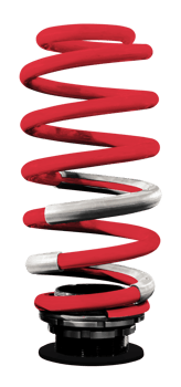 Red rear shock absorber spring png