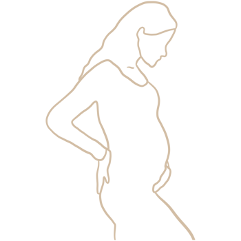 Pregnant Woman In A Dress Line Drawing png