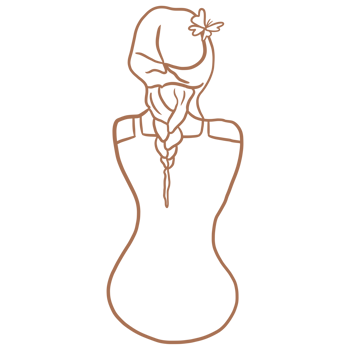 Feminine Woman's Back Line Art png