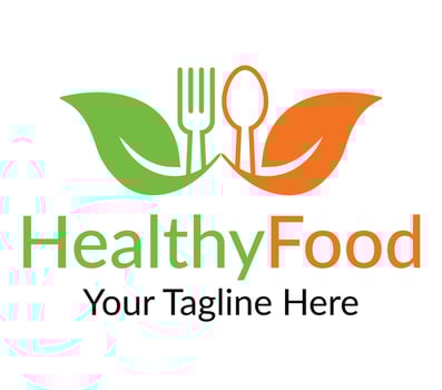 Health Food Logo design. vector
