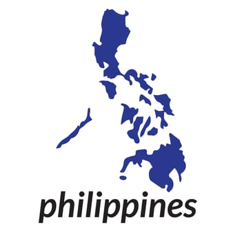 Phillipines Map icon template. vector