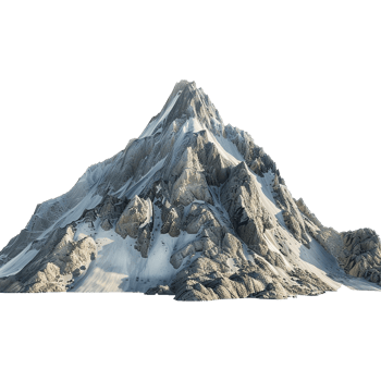 Mountain isolated on transparent background png