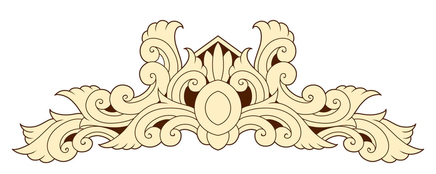 Free vector Classic style frame design with exquisite engraving and luxury