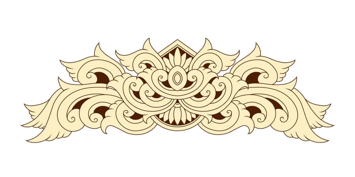 Classic style frame design with exquisite engraving and luxury vector