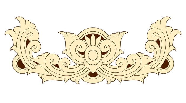 Classic style frame design with exquisite engraving and luxury vector