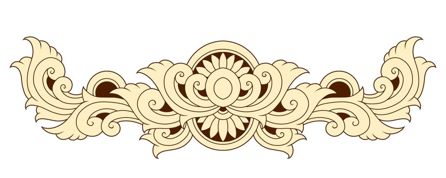 Classic vintage ornament frame vector