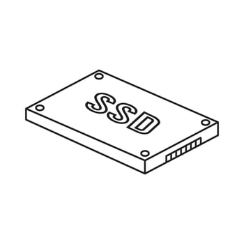 ssd icon vector