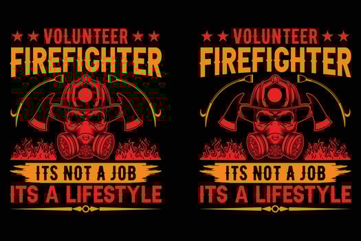 Firefighter t shirt design vector