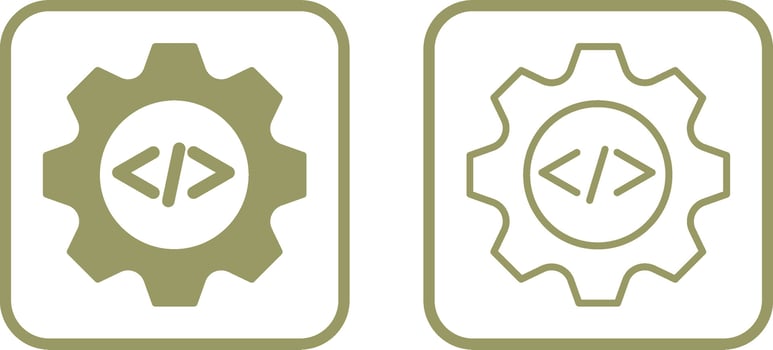 Coding Gear Vector Icon