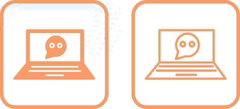 Online Conversation Vector Icon