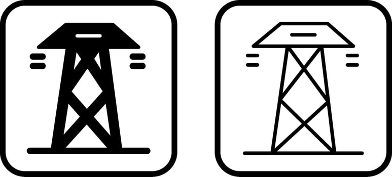 Power Line Vector Icon