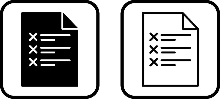 Business Note Vector Icon