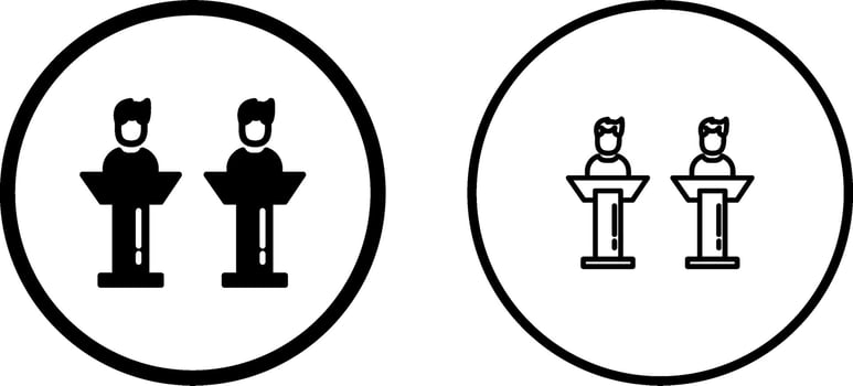 Debate Vector Icon