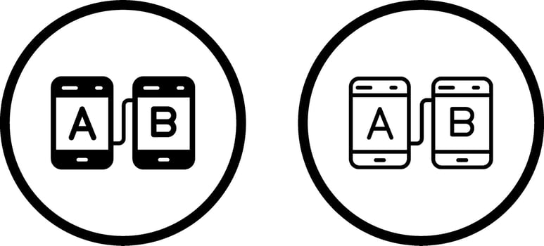 AB Testing Vector Icon