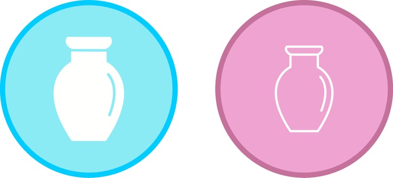 Vase Exhibit Vector Icon