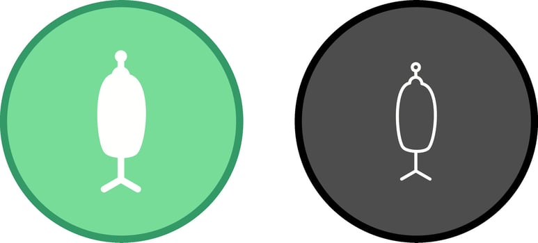 Dress Holder Vector Icon