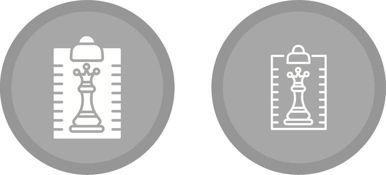 Clipboard Chess Vector Icon