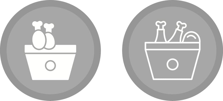 Fried Chicken Vector Icon