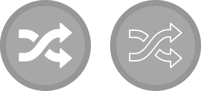 Shuffle Vector Icon