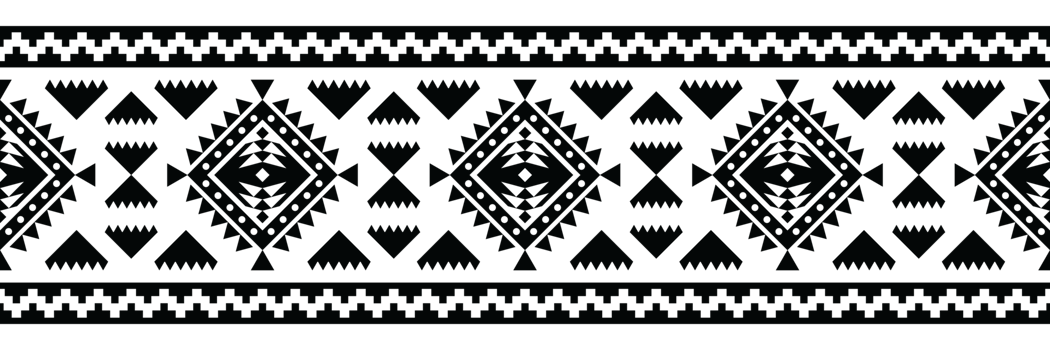 Ethnic border ornament. Geometric ethnic oriental seamless pattern. Stripe illustration. Native American Mexican African Indian tribal style. Design border, textile, fabric, clothing, carpet. png