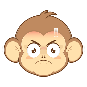 monkey angry face cartoon cute png