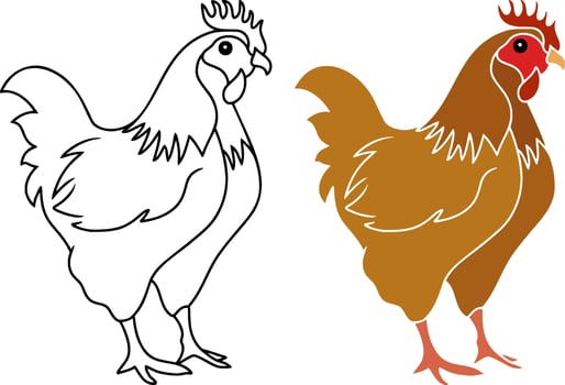 Chick icon Doodle easter animal Hand drawg art illustration vector