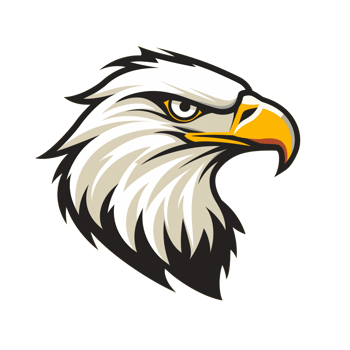 Collection of Bald Eagle Logo Designs Isolated png