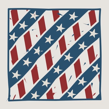 vector of united state bandana, vintage style perfect for print, apparel, etc