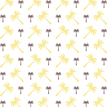 Island tree charming trendy colored repeating pattern vector illustration cool design