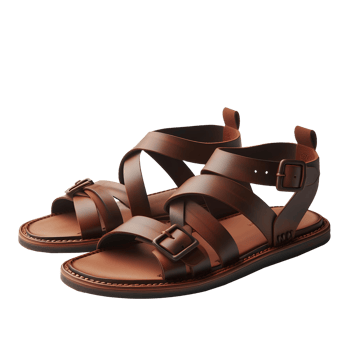 Men's sandal isolated on transparent background png